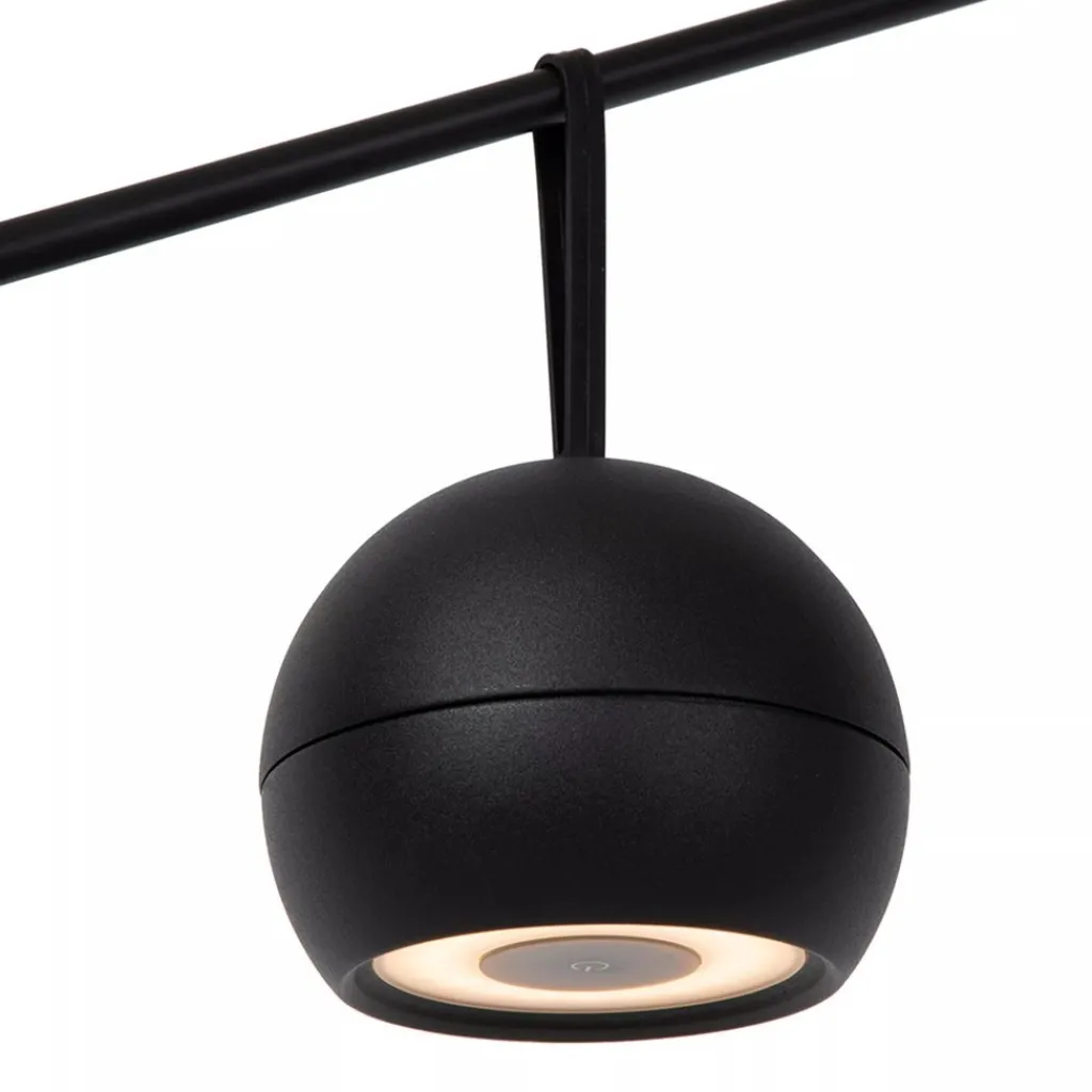 Straluma LED buitenlamp oplaadbaar zwart dimbaar> Buitenlampen|LED Wandlampen