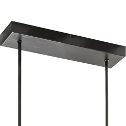 Straluma LED hanglamp aluminium mat zwart met mat goud dimbaar></noscript> Hanglampen|Eettafellampen