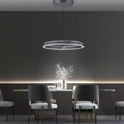 Straluma LED hanglamp grijs met E-Lift functie></noscript> Hanglampen|Eettafellampen