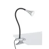 Straluma LED klemlamp/klemspot zwart met zilver> Bedlampjes|Bureaulampen