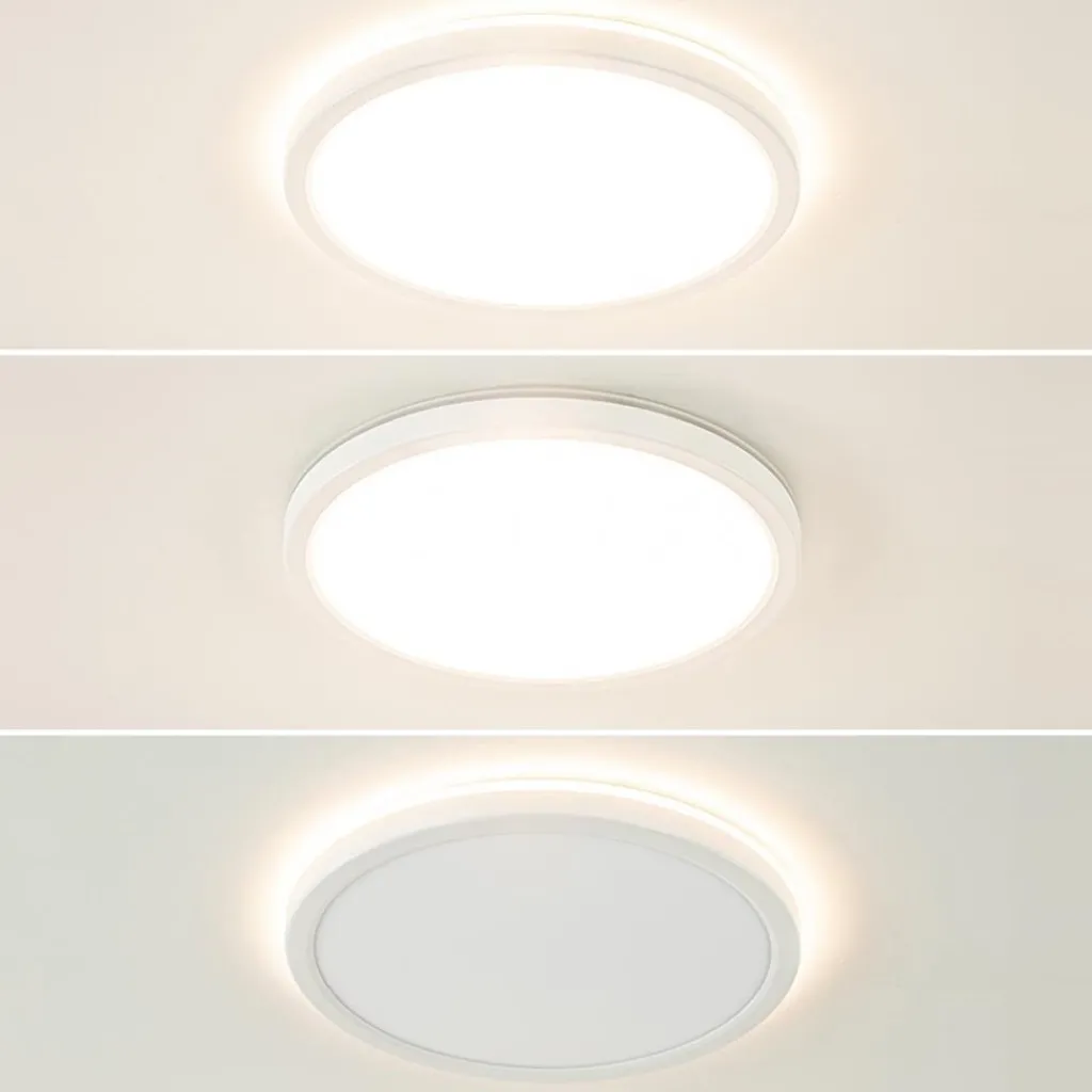 Straluma LED plafondlamp met 3 licht opties wit IP44> Wandlampen|Plafondlampen