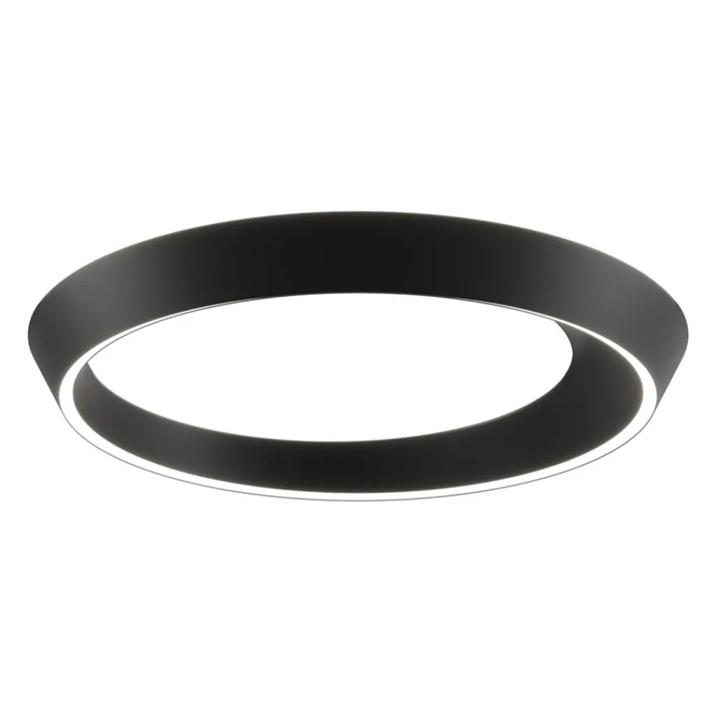 Straluma LED plafondlamp Tidal mat zwart> Plafondlampen|LED Plafondlampen