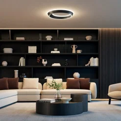 Straluma LED plafondlamp Tidal mat zwart><noscript><img width=