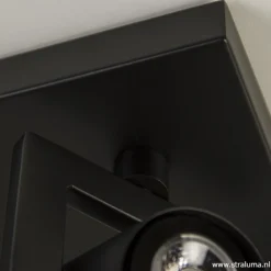 Straluma LED plafondspot vierkant mat zwart></noscript> Plafondlampen|Opbouwspots