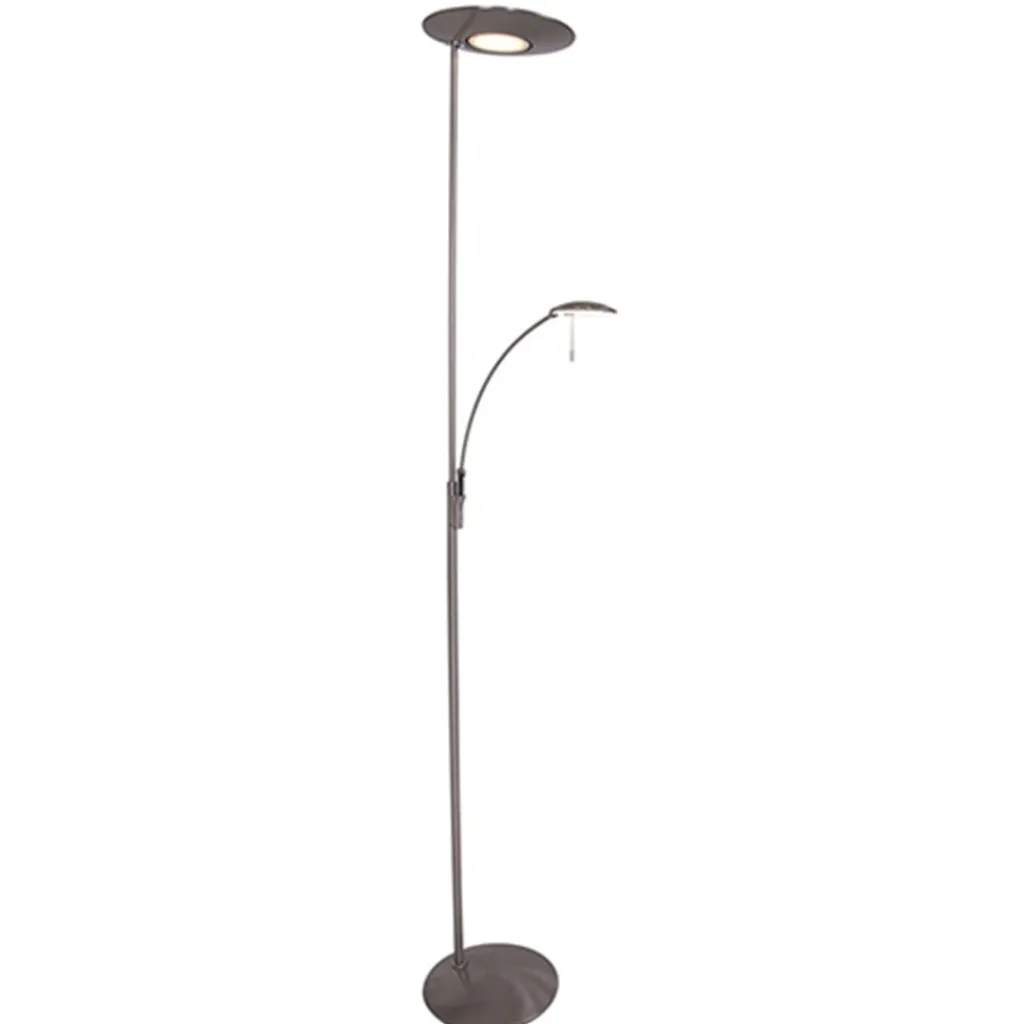 Straluma LED staande lamp-uplighter staal-dimbaar> Vloerlampen|Leeslampen