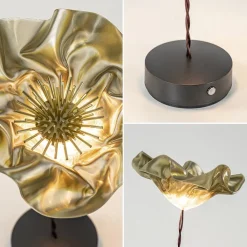 Straluma LED tafellamp Lafleur op battrij velvet></noscript> Tafellampen|LED Tafellampen