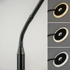 Straluma LED vloer/leeslamp mat zwart metaal verstelbaar></noscript> Vloerlampen|Leeslampen