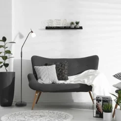 Straluma LED vloer/leeslamp Touchy verstelbaar zwart></noscript> Vloerlampen|Leeslampen