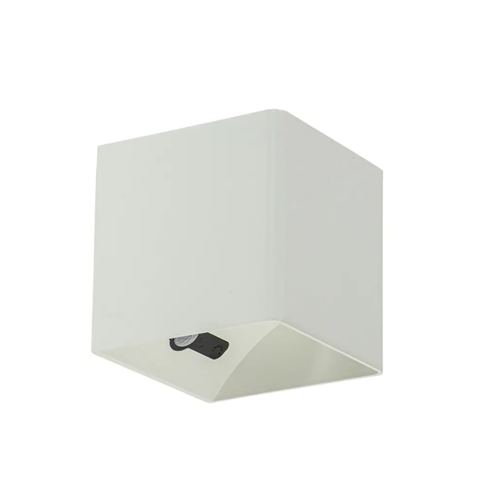 Straluma LED wandlamp oplaadbaar wit vierkant IP54> Wandlampen|Buitenlampen