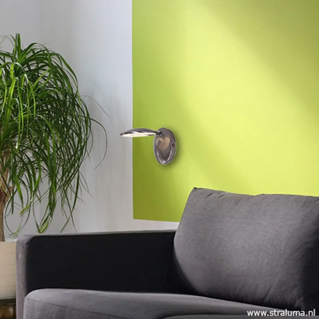 Straluma LED wandlamp staal met dimmer> Wandlampen|Bedlampjes