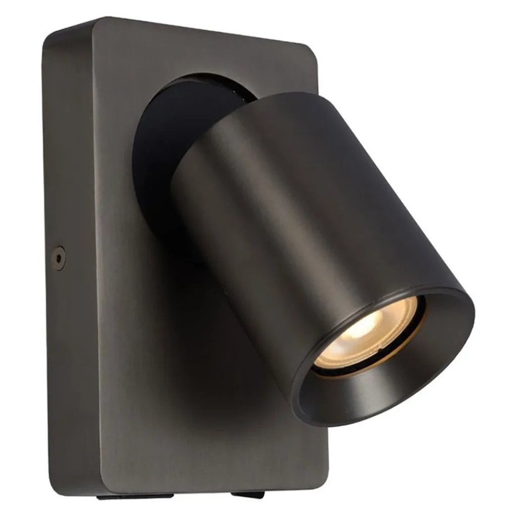 Straluma LED wandspot zwart staal met USB aansluiting> Wandlampen|LED Wandlampen