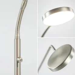 Straluma Leeslamp Denia Flex nikkel dim-to-warm></noscript> Vloerlampen|Leeslampen
