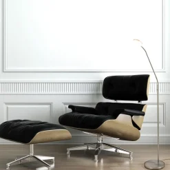 Straluma Leeslamp Denia Flex nikkel dim-to-warm></noscript> Vloerlampen|Leeslampen