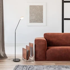 Straluma Leeslamp Denia Flex zwart dim-to-warm></noscript> Vloerlampen|Leeslampen