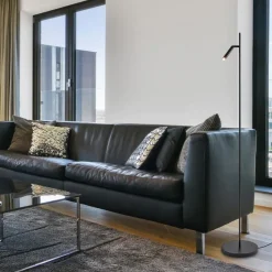 Straluma Leeslamp Flute 1l zwart dim-to-warm></noscript> Vloerlampen|Leeslampen