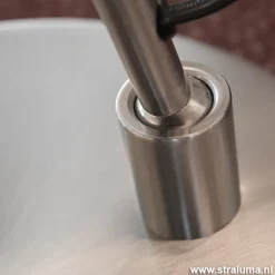 Straluma Leeslamp nikkel led + tastdimmer></noscript> Vloerlampen|Leeslampen