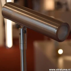 Straluma Leeslamp nikkel led + tastdimmer></noscript> Vloerlampen|Leeslampen