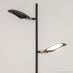 Straluma Leeslamp Raggio 2L zwart 3-step dim></noscript> Vloerlampen|Leeslampen