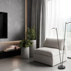 Straluma 2-Lichts design vloerlamp LED op batterij dimbaar></noscript> Vloerlampen|Leeslampen