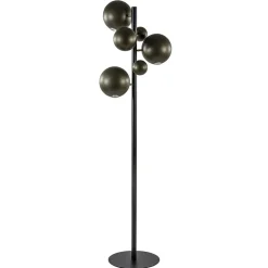Straluma 3-Lichts design vloerlamp zwart met platinum bollen> Vloerlampen|Design Verlichting