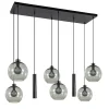 Straluma 8-Lichts eettafelhanglamp smoke glas + GU10 spots> Eettafellampen|Pendel Lampen