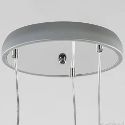 Straluma 3-Lichts hanglamp chroom met smokey glazen kappen><noscript><img width=