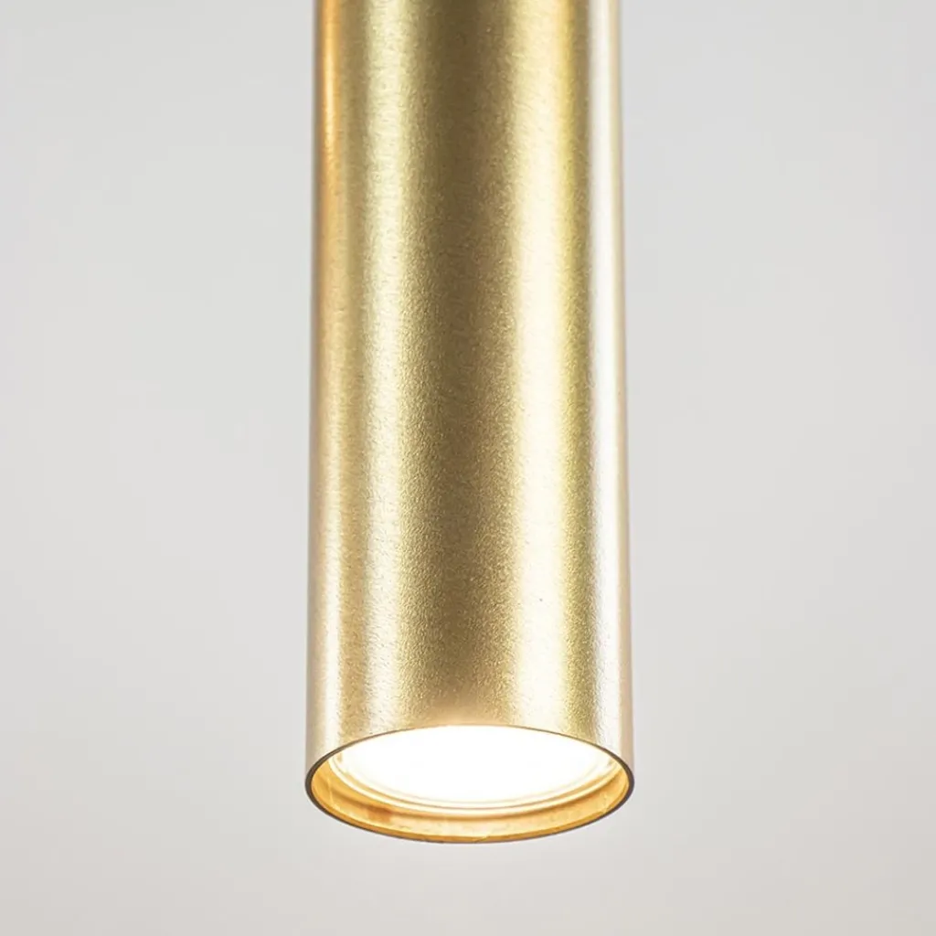 Straluma 3-Lichts hanglamp cilinders mat zwart met goud rond> Eettafellampen|Eetkamerverlichting