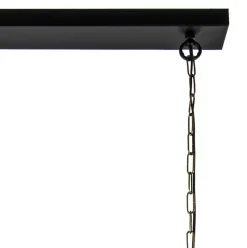 Straluma 2-Lichts hanglamp Khedira mat zwart/brons></noscript> Eettafellampen|Draadlampen