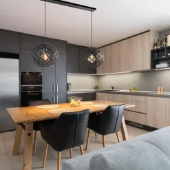 Straluma 2-Lichts hanglamp Scandinavisch/landelijk mat zwart><noscript><img width=