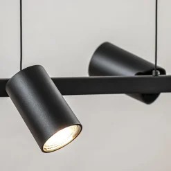 Straluma 6-Lichts hanglamp spots verstelbaar zwart></noscript> Eettafellampen|Keukenverlichting