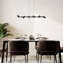 Straluma 6-Lichts hanglamp spots verstelbaar zwart></noscript> Eettafellampen|Keukenverlichting