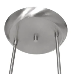 Straluma 4-Lichts LED hanglamp staal met witte schotels dimbaar><noscript><img width=