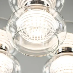 Straluma 3-Lichts LED plafondlamp chroom met helder glas><noscript><img width=
