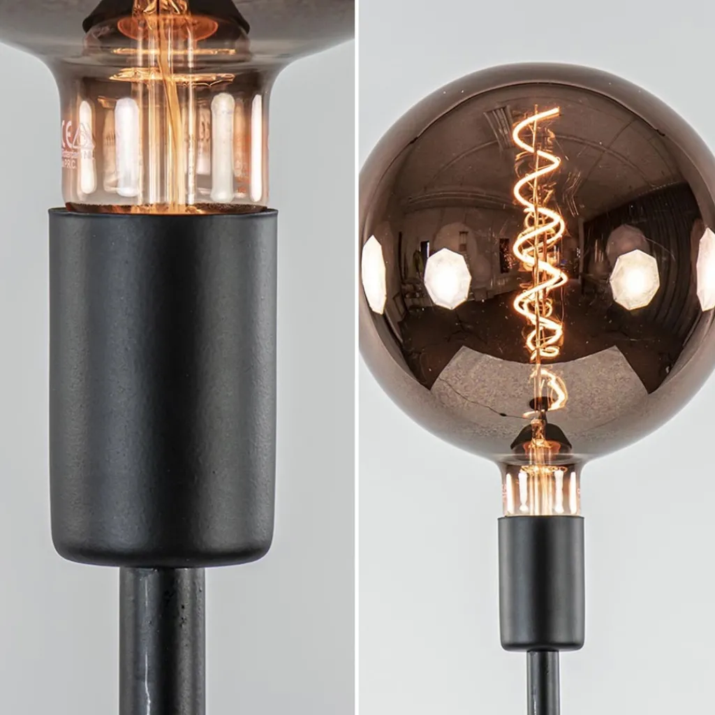 Straluma 3-Lichts moderne vloerlamp mat zwart exclusief lichtbron> Woonkamerlampen|Vloerlampen