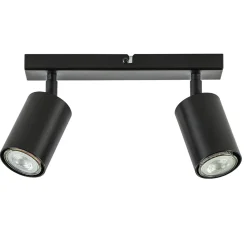 Straluma 2-Lichts opbouwspot GU10 mat zwart> Opbouwspots|Woonkamerlampen