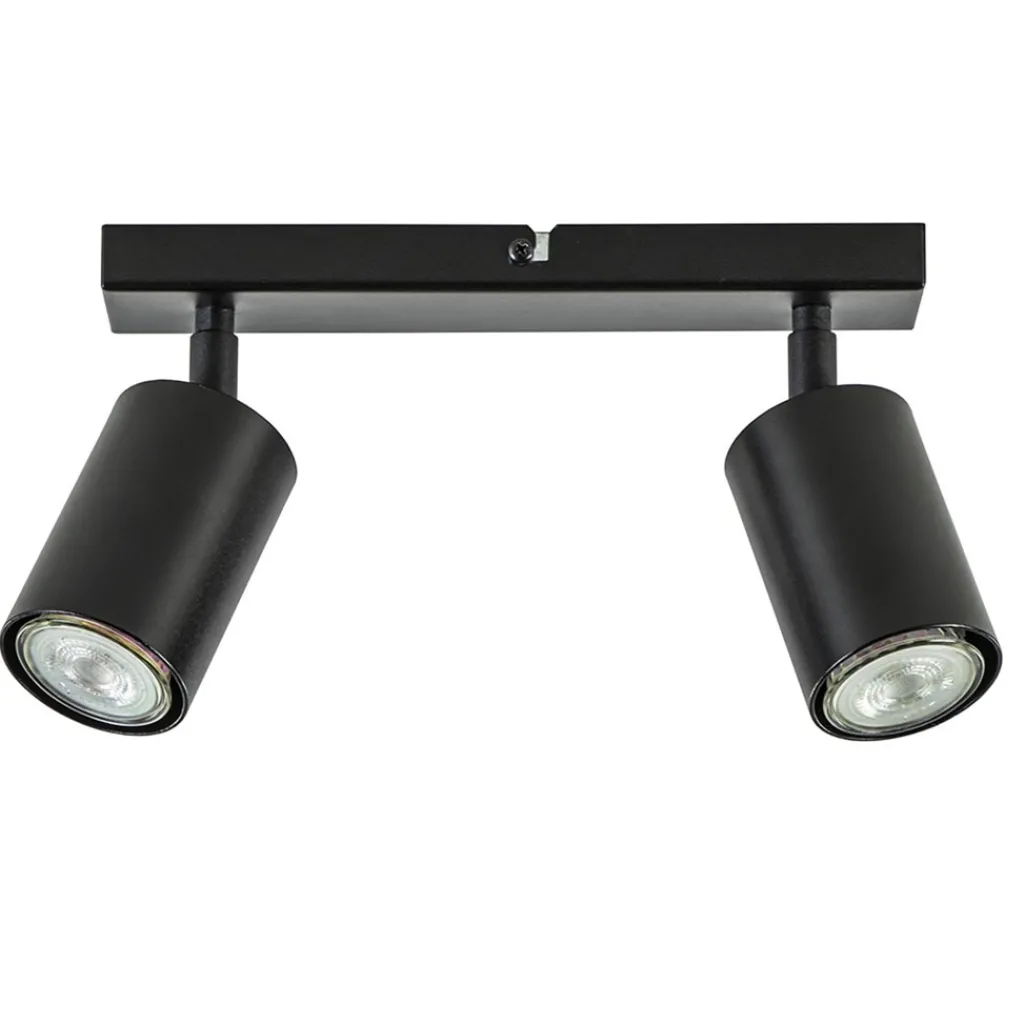 Straluma 2-Lichts opbouwspot GU10 mat zwart> Opbouwspots|Woonkamerlampen