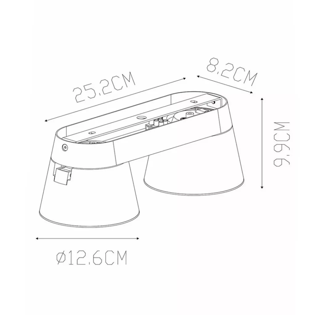 Straluma 2-Lichts opbouwspot wit GU10-ES111 verstelbaar> Plafondlampen|Opbouwspots