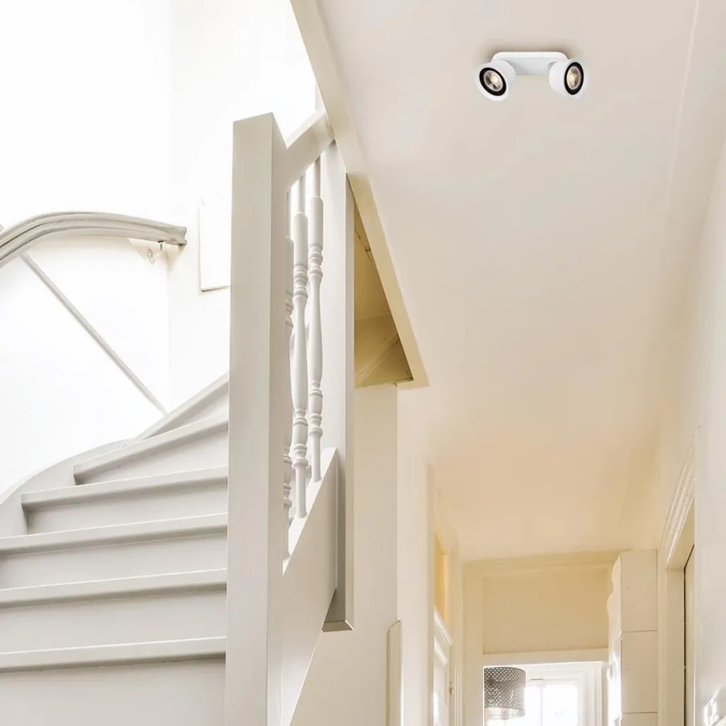 Straluma 2-Lichts opbouwspot wit GU10-ES111 verstelbaar> Plafondlampen|Opbouwspots