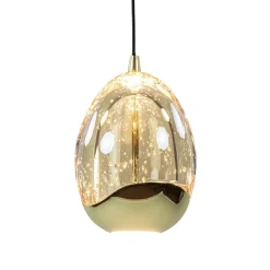 Straluma 8-Lichts ovale hanglamp eggs zwart/goud></noscript> Hanglampen|Eettafellampen