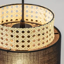 Straluma 3-Lichts ronde hanglamp zwart met webbing><noscript><img width=