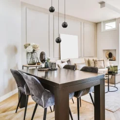 Straluma 3-Lichts ronde LED hanglamp bollen zwart met goud><noscript><img width=