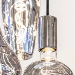 Straluma 12-Lichts videlamp silverleaf met chroom excl lichtbronnen><noscript><img width=