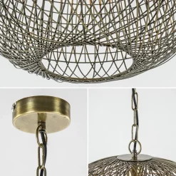 Straluma Light & Living hanglamp Alwina brons draad></noscript> Light and Living|Keukenverlichting