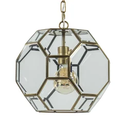 Straluma Light & Living hanglamp Lennox brons met helder glas> Light and Living|Keukenverlichting
