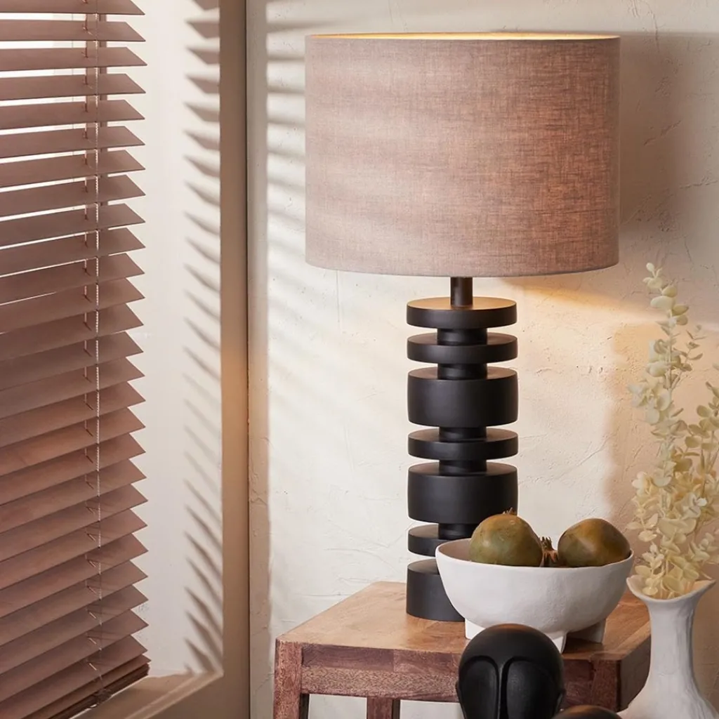 Straluma Light & Living lampvoet Desley mat zwart> Tafellampen|Lampenvoeten