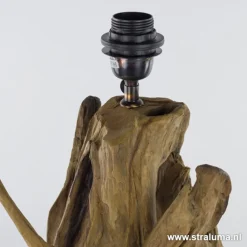 Straluma Light & Living lampvoet hout + zwart></noscript> Lampenvoeten|Light and Living