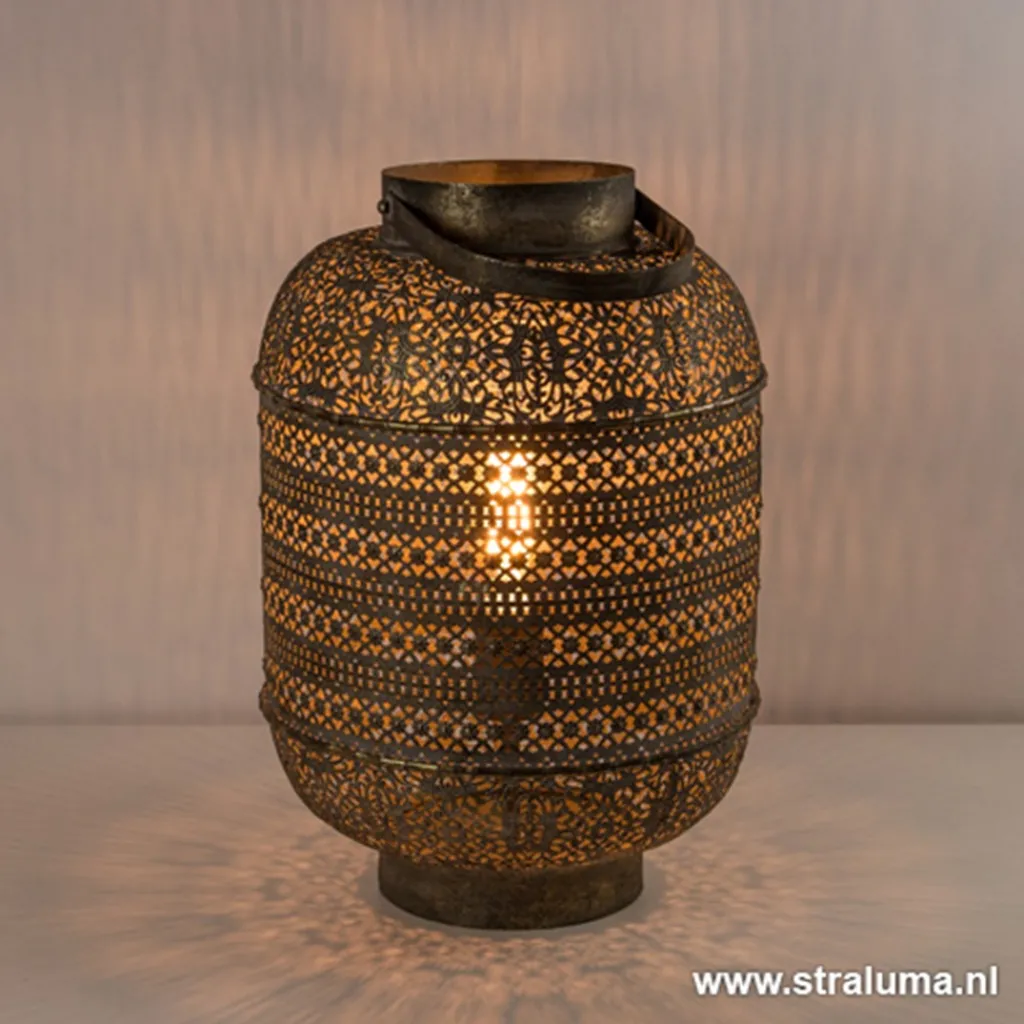 Straluma Light & Living lantaarn-tafellamp Udupi> Light and Living|Woonkamerlampen