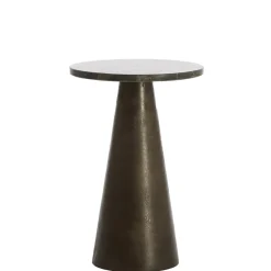 Straluma Light and Living bijzettafel Ynez bruin marmer 29x43 cm> Light and Living|Bijzettafels