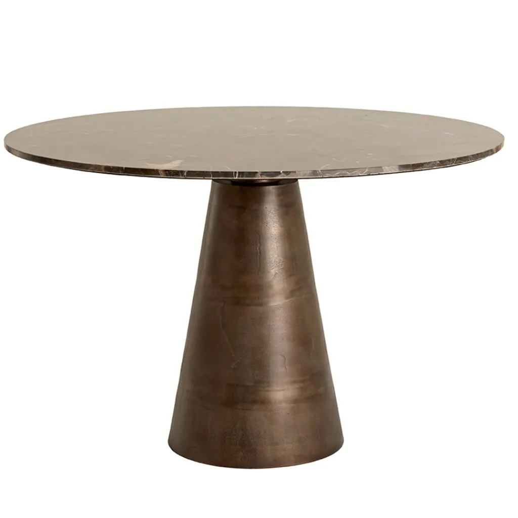 Straluma Light and Living eetkamertafel Ynex marmer donker bruin> Eettafels