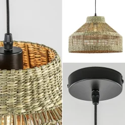 Straluma Light and Living hanglamp Latika zeegras naturel></noscript> Light and Living|Woonkamerlampen